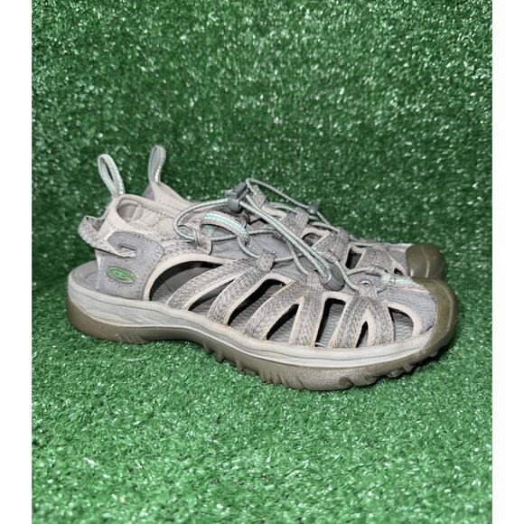 Keen Whisper Hiking Sandals Womens Size 8 Gray Waterproof Outdoor Trail Shoes - Picture 1 of 9